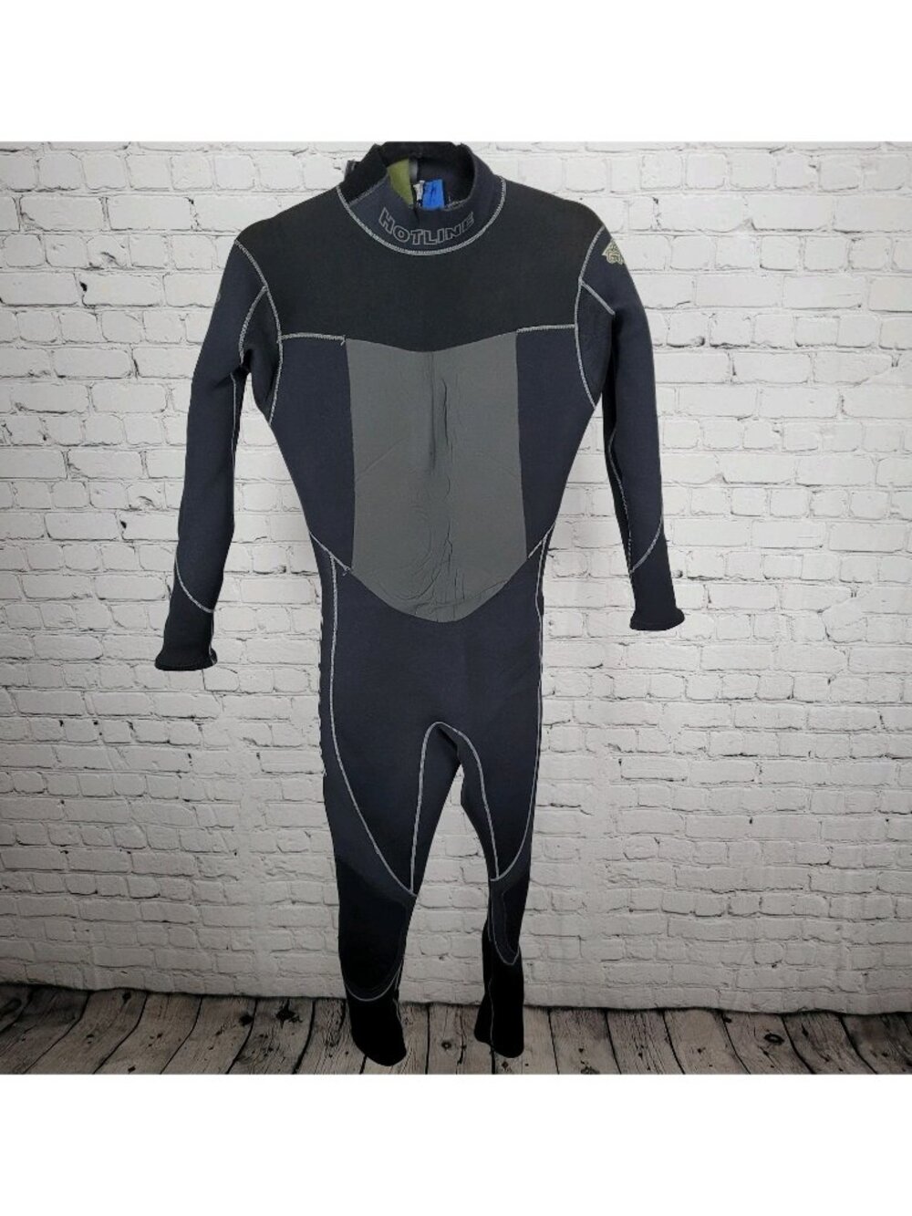 Hotline Black Airfighter Poly Pro Shield 4.3 Thermal System Surf Wetsuit USA 14